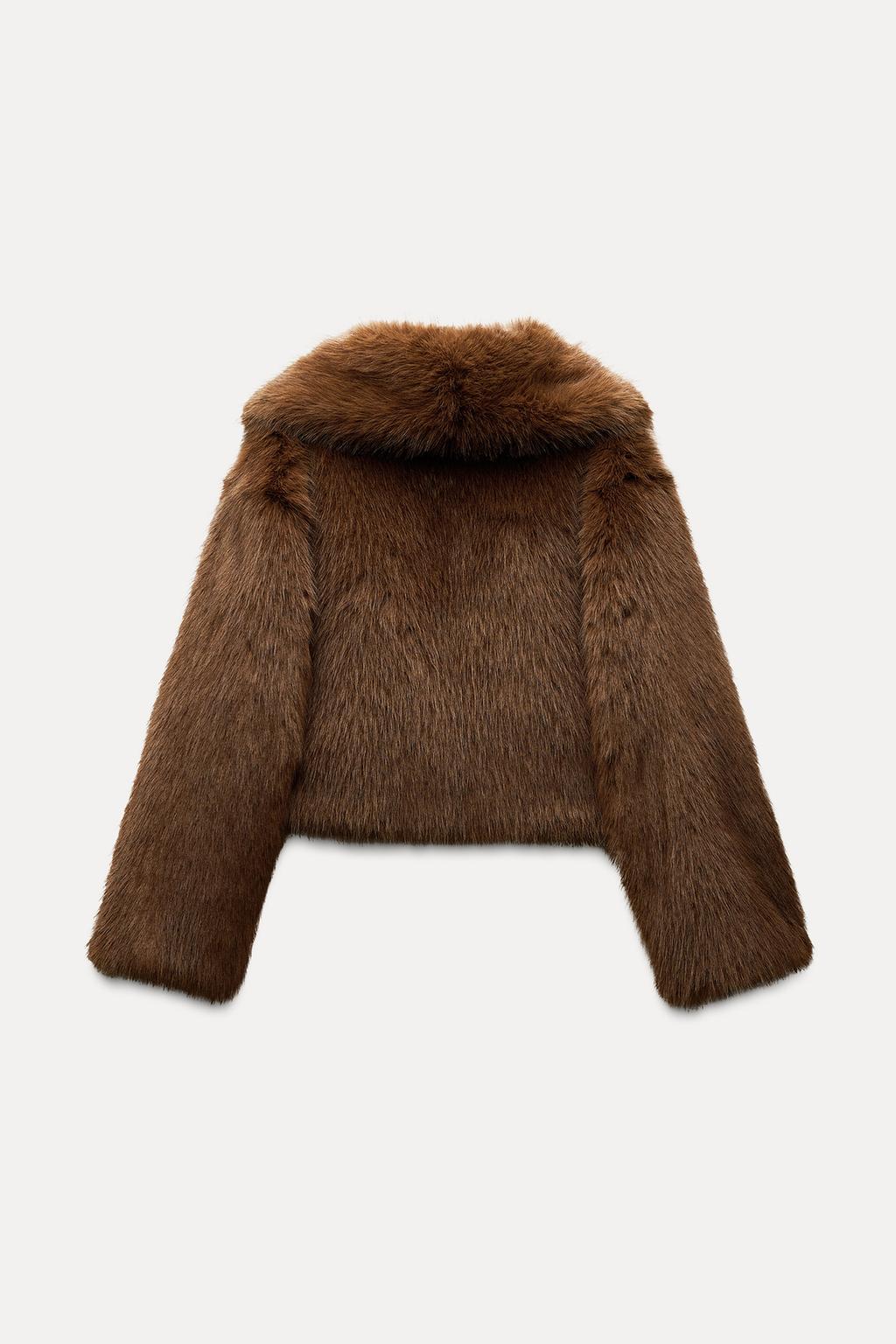 FLMNGO x Faux Fur Cropped Jacket