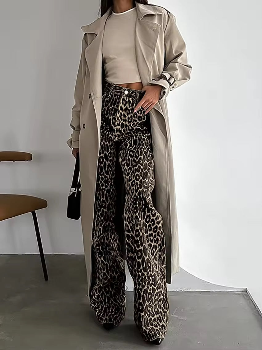 FLMNGO x Leopard | Denim Straight Jeans