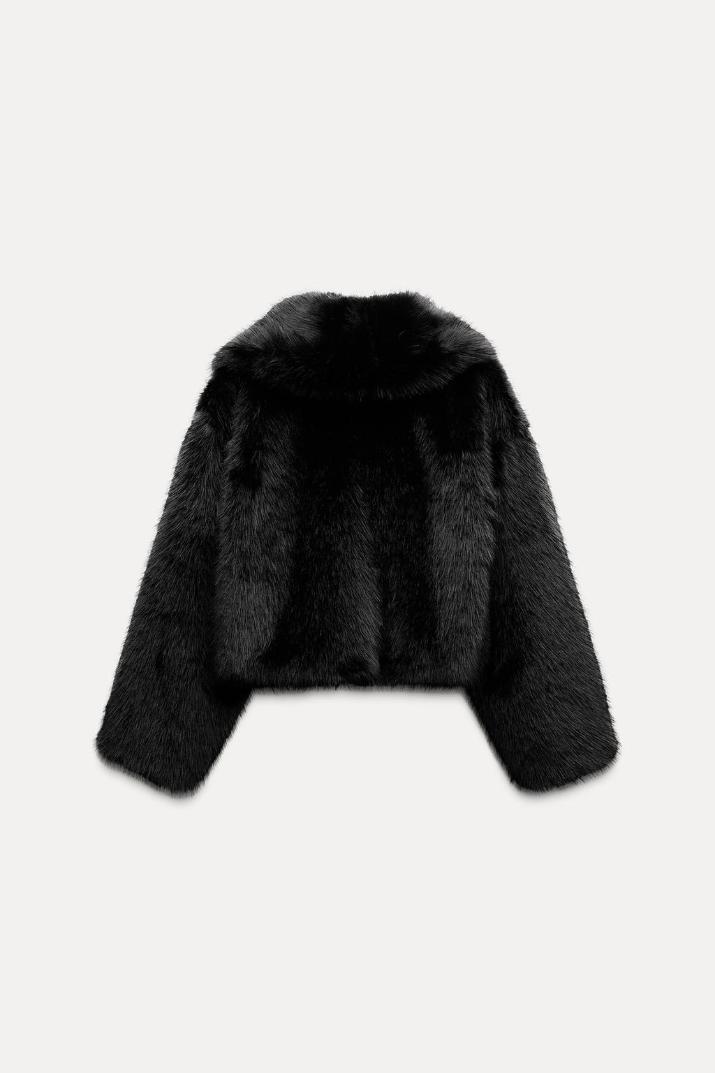 FLMNGO x Faux Fur Cropped Jacket