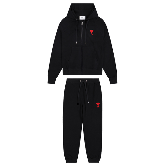 FLMNGO x Ami Black Tracksuit