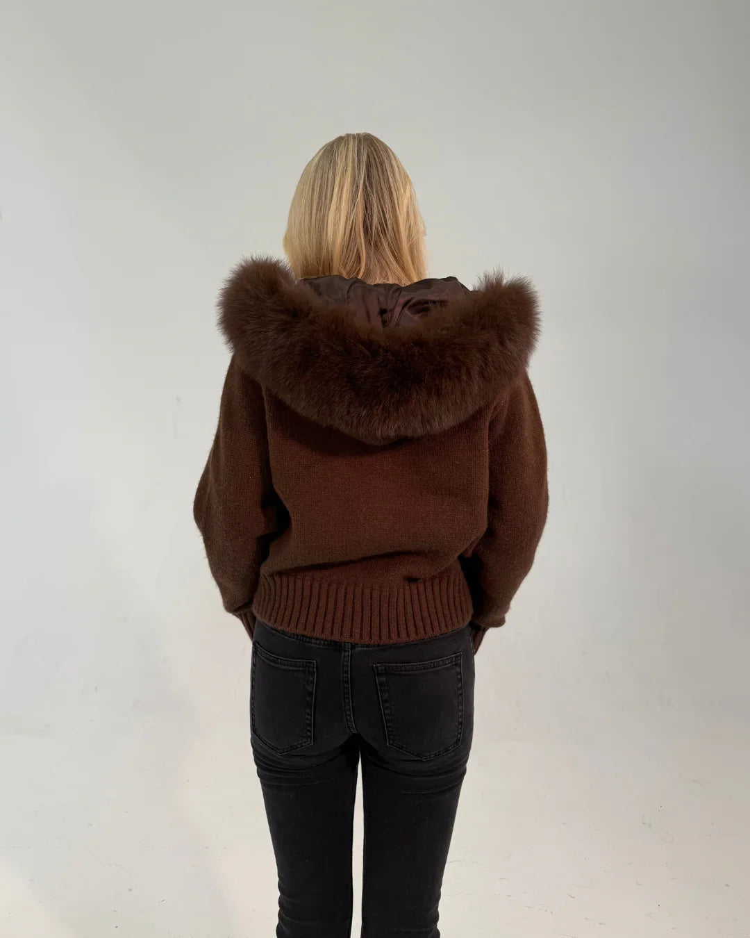 FLMNGO x FUR ZIP JACKET CHOCOLATE