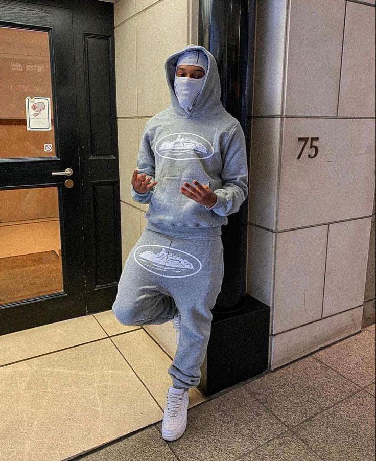FLMNGO x Grey Tracksuit
