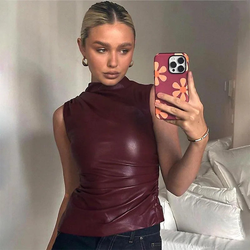 FLMNGO x Burgundy Top