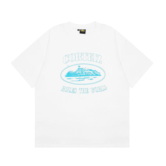 FLMNGO x Sky Blue Alcatraz T-shirt