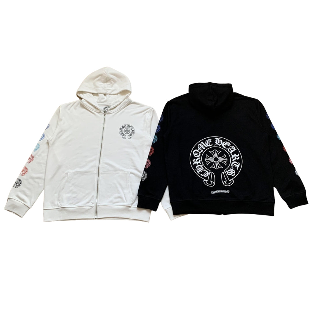 FLMNGO x Chrome Hearts Zip Hoodie