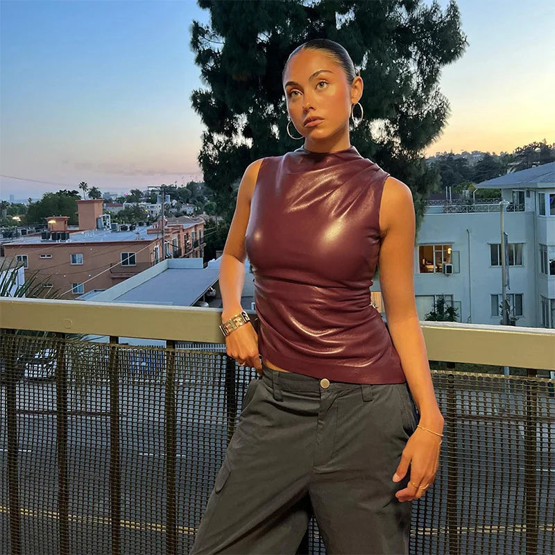 FLMNGO x Burgundy Top