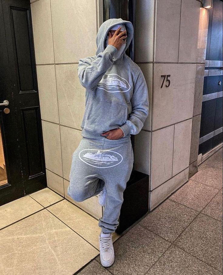 FLMNGO x Grey Tracksuit