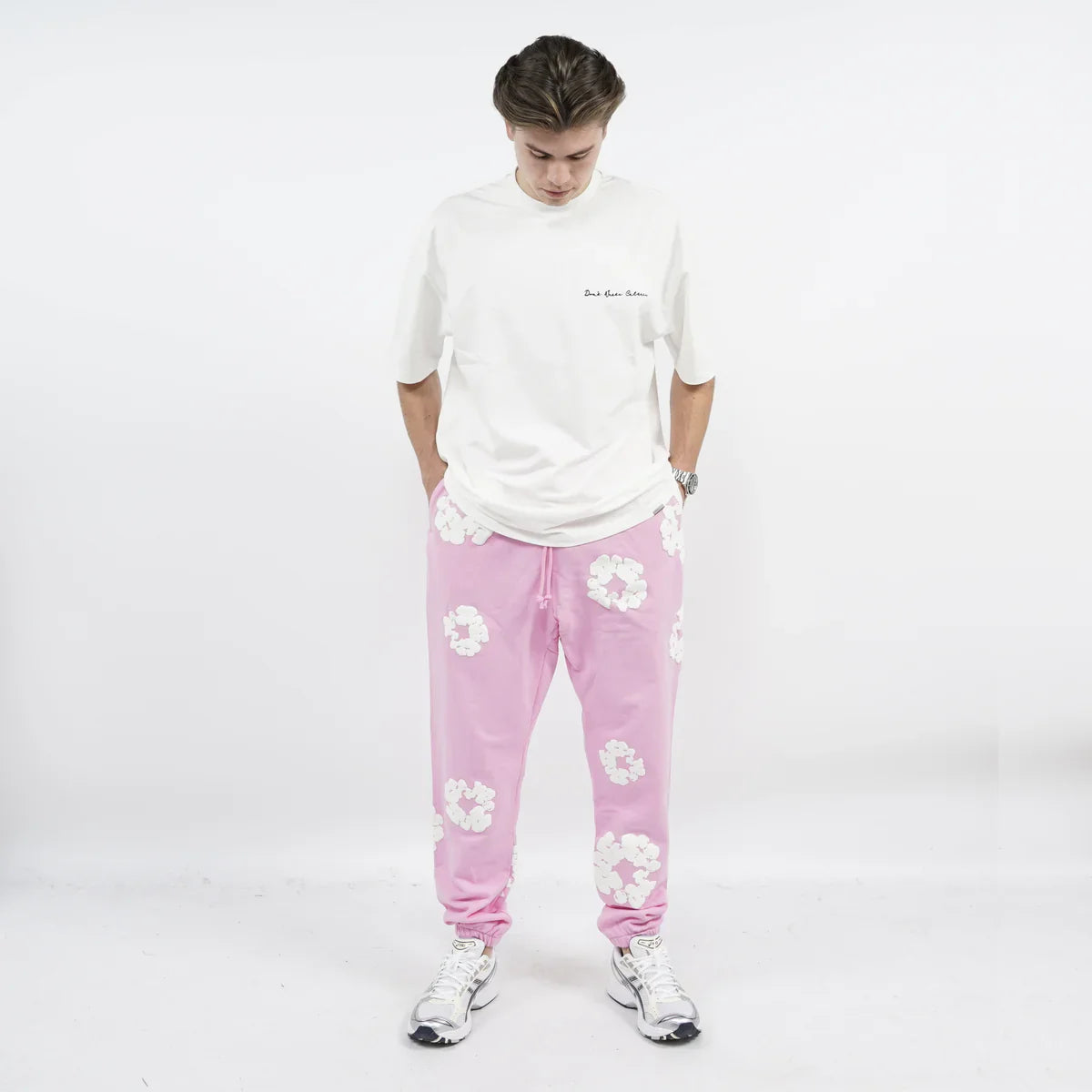 FLMNGO X Denim Trs Sweatpants Pink
