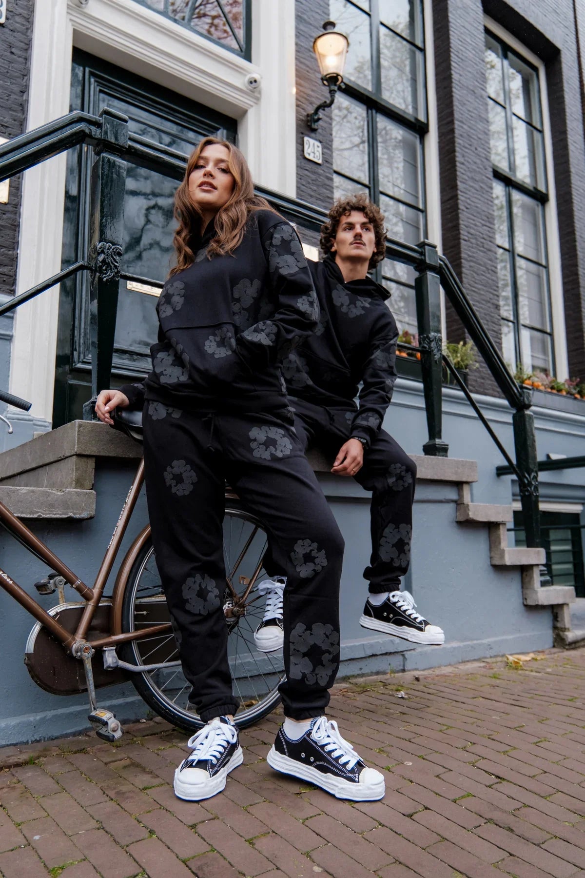 FLMNGO X Denim Trs Hoodie Black Mono