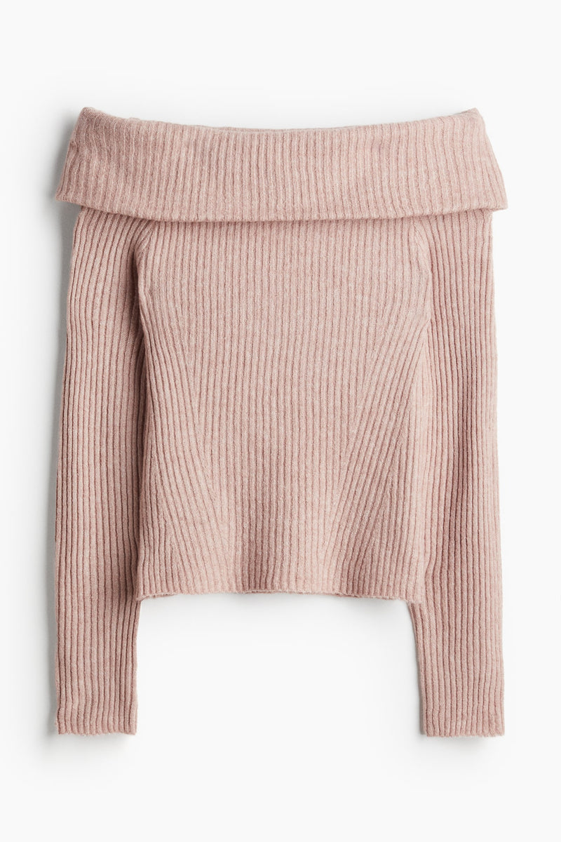 FLMNGO x Off-the shoulder sweater