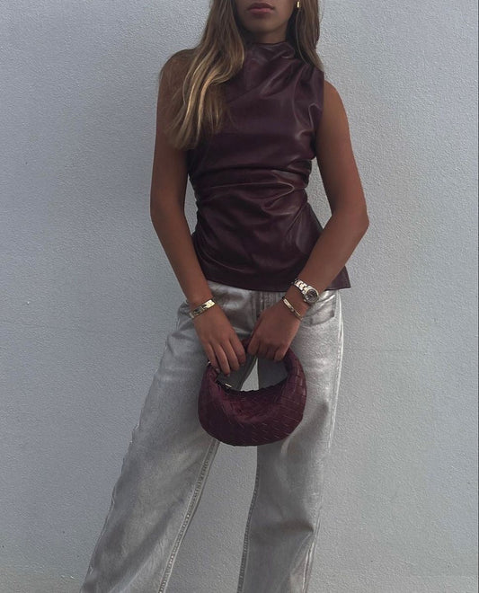 FLMNGO x Burgundy Top