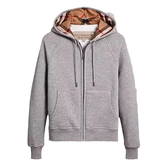 FLMNGO Chequered Zip Hoodie