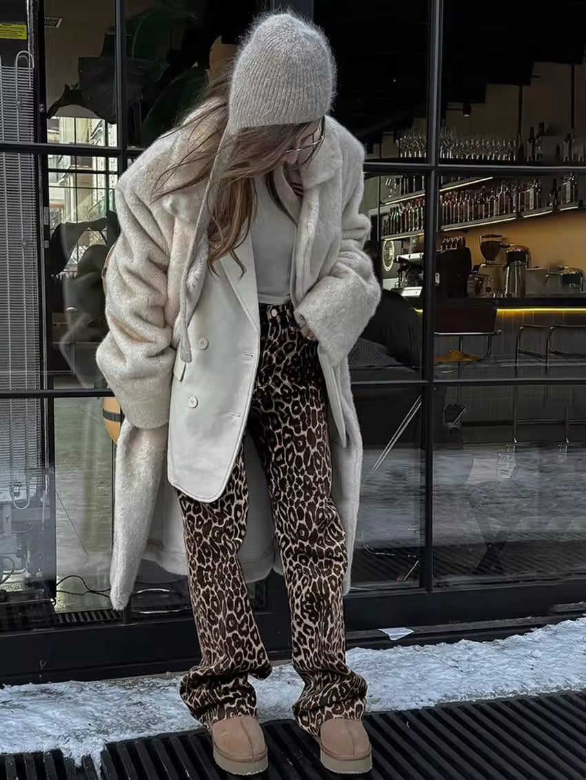 FLMNGO x Leopard | Denim Straight Jeans