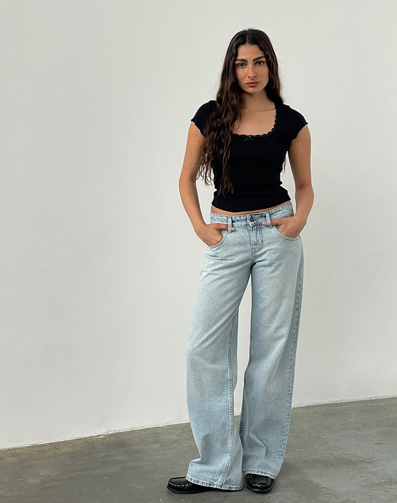 FLMNGO x MIA Low-Rise Jeans