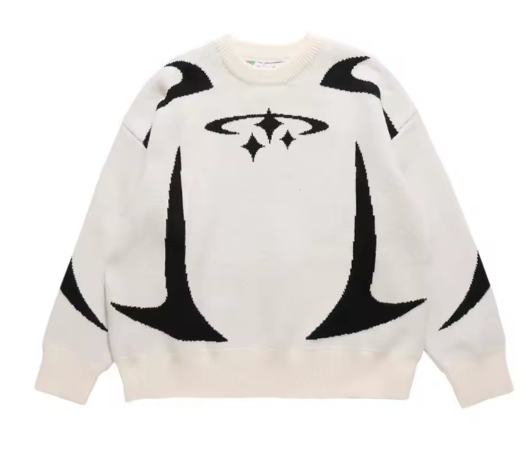 FLMNGO Y2K White Sweater