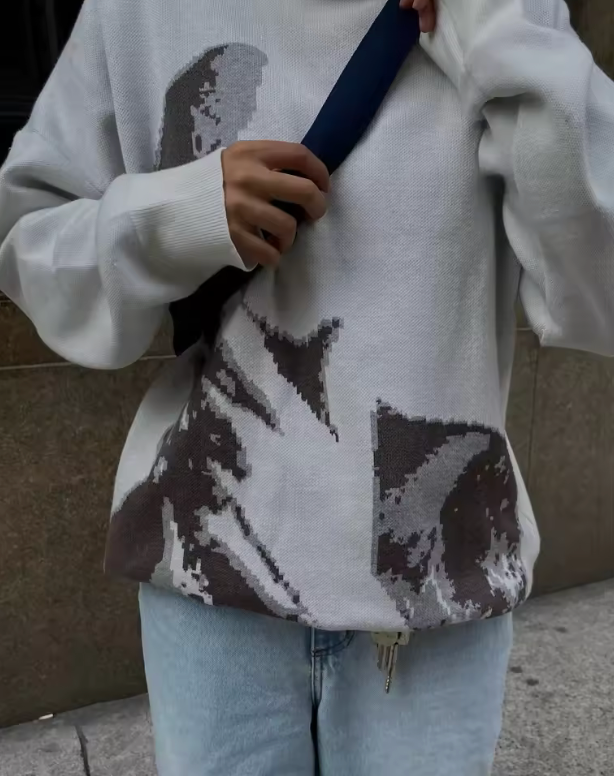 FLMNGO Hidden Face Sweater