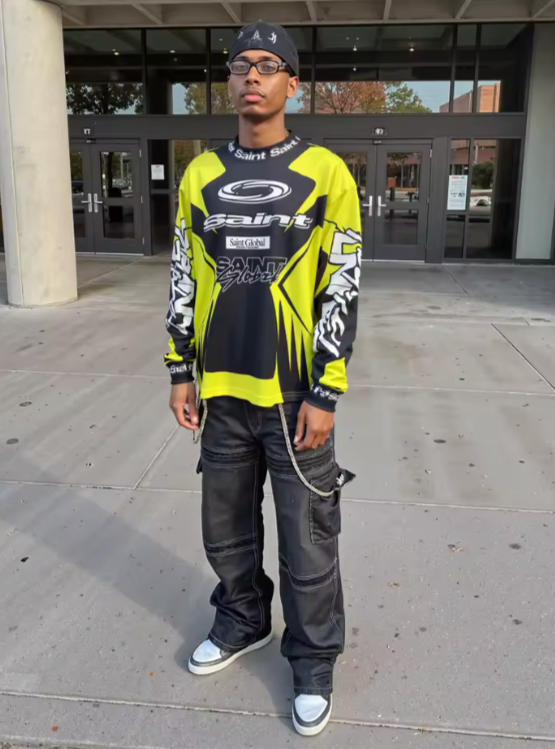 FLMNGO Saint Black/Yellow Long Sleeve