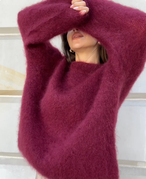 FLMNGO x Oversized Sweater Mohair Blend
