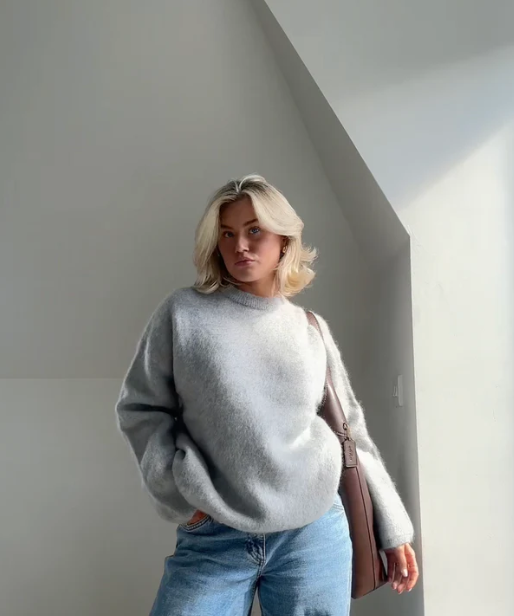 FLMNGO x Oversized Sweater Mohair Blend