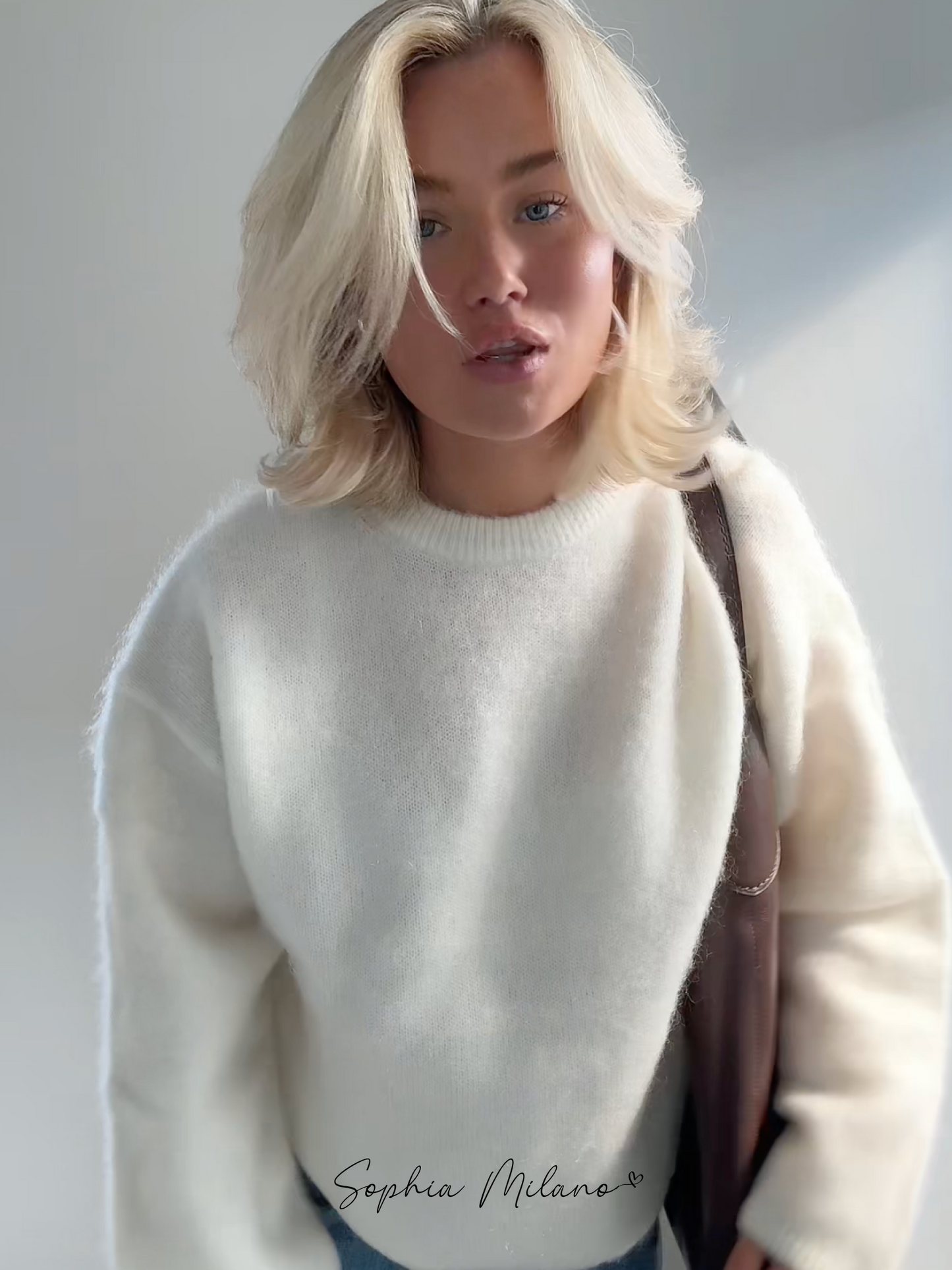 FLMNGO x Mohair Crewneck