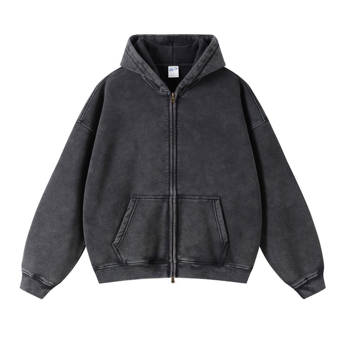 FLMNGO Washed Black Zipper