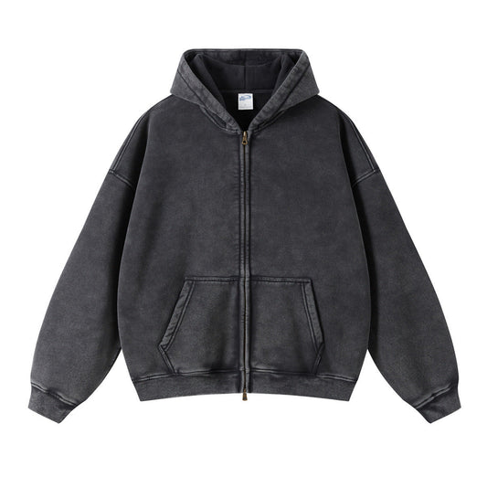 FLMNGO Washed Black Zipper
