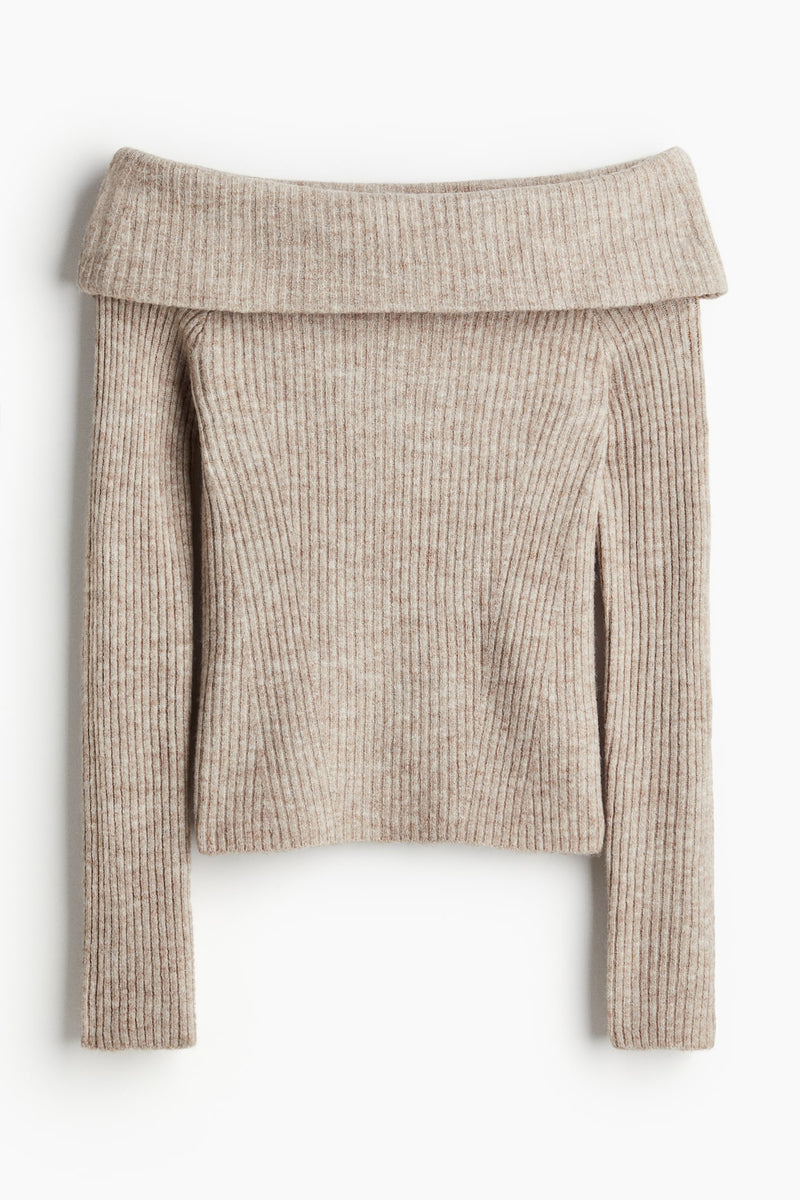 FLMNGO x Off-the shoulder sweater