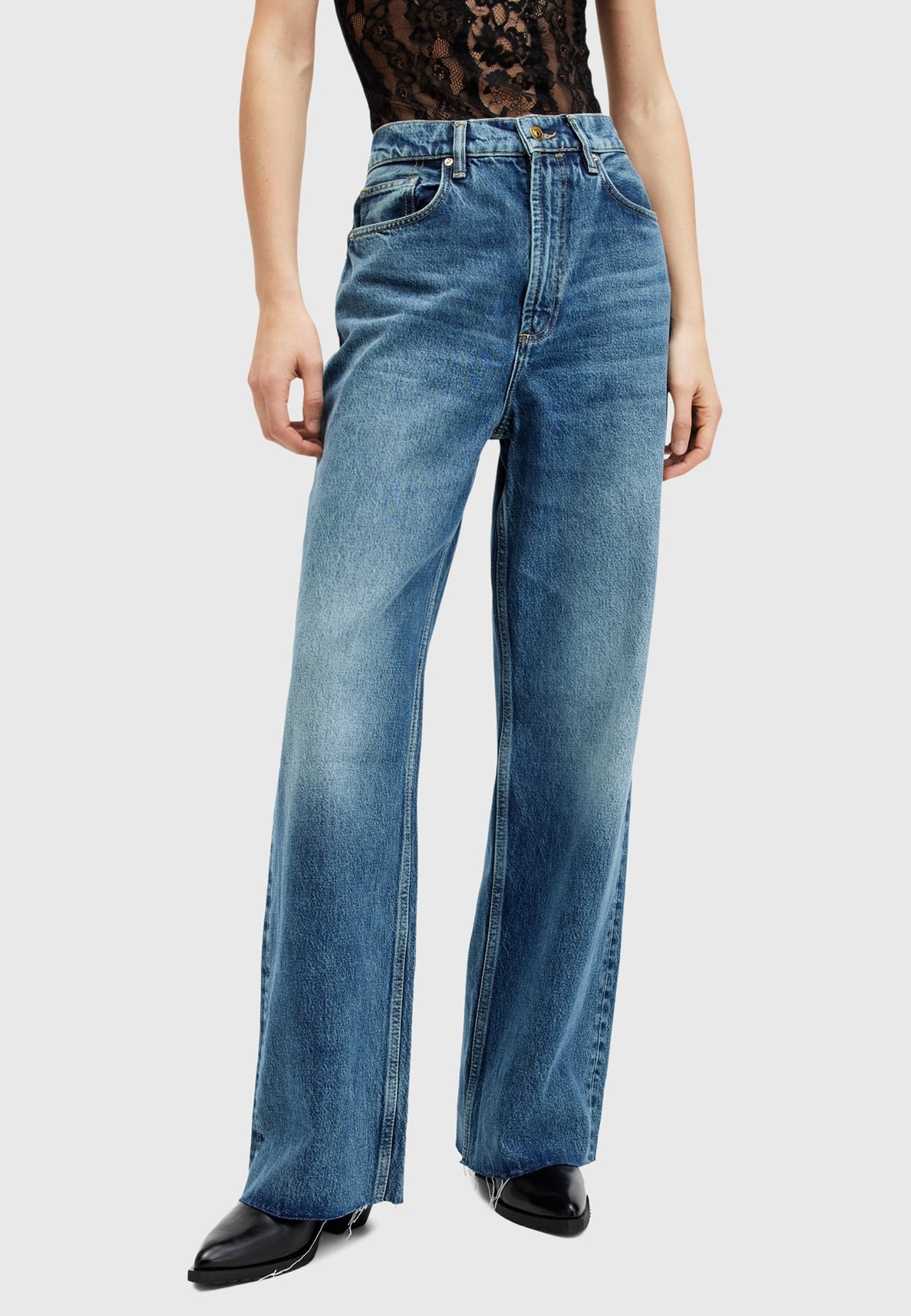 FLMNGO x Relaxed fit jeans - blue