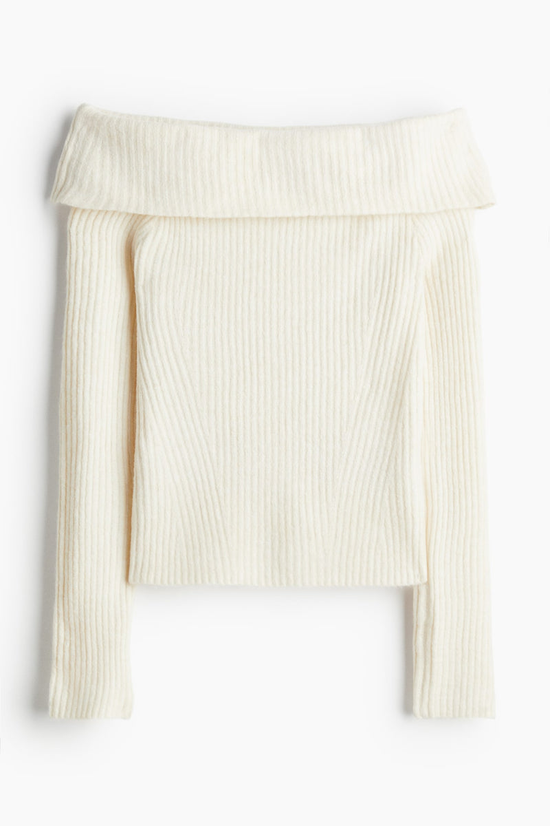 FLMNGO x Off-the shoulder sweater