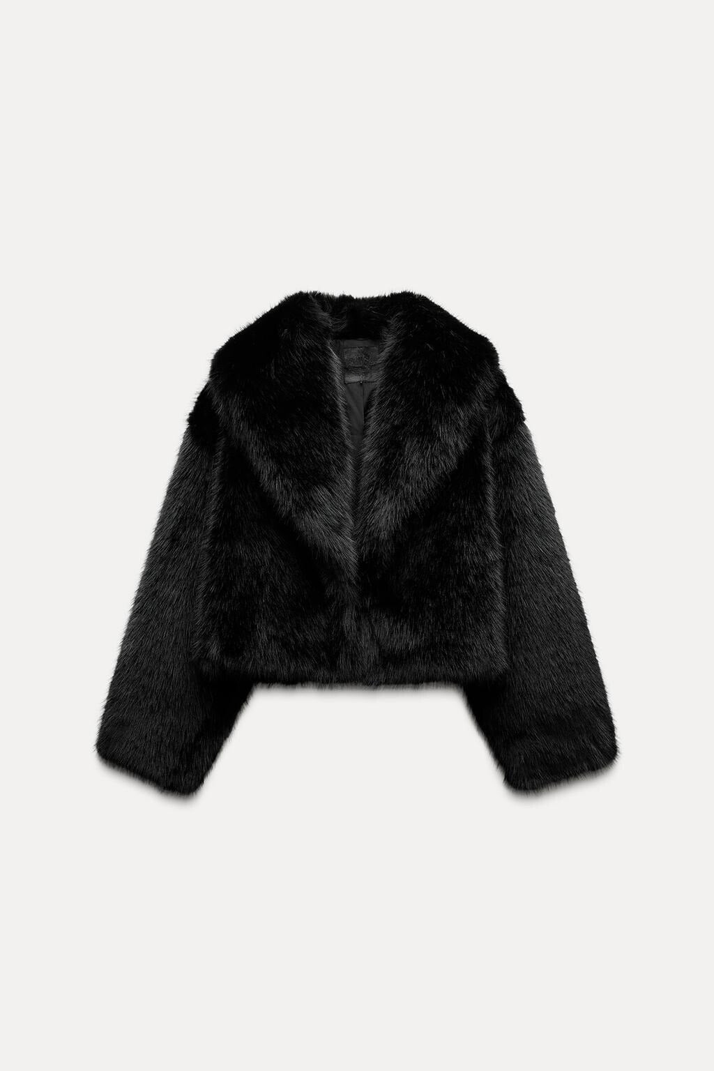 FLMNGO x Faux Fur Cropped Jacket